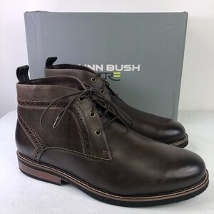 Nunn Bush Brown Leather Ozark Chukka Boots Size 10XW Nunn Bush Ozark II Plain Toe Chukkas - Mens Clothing Online  main image 3